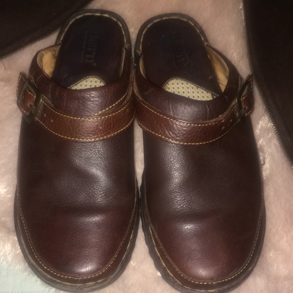 Born Leather Mules size 10